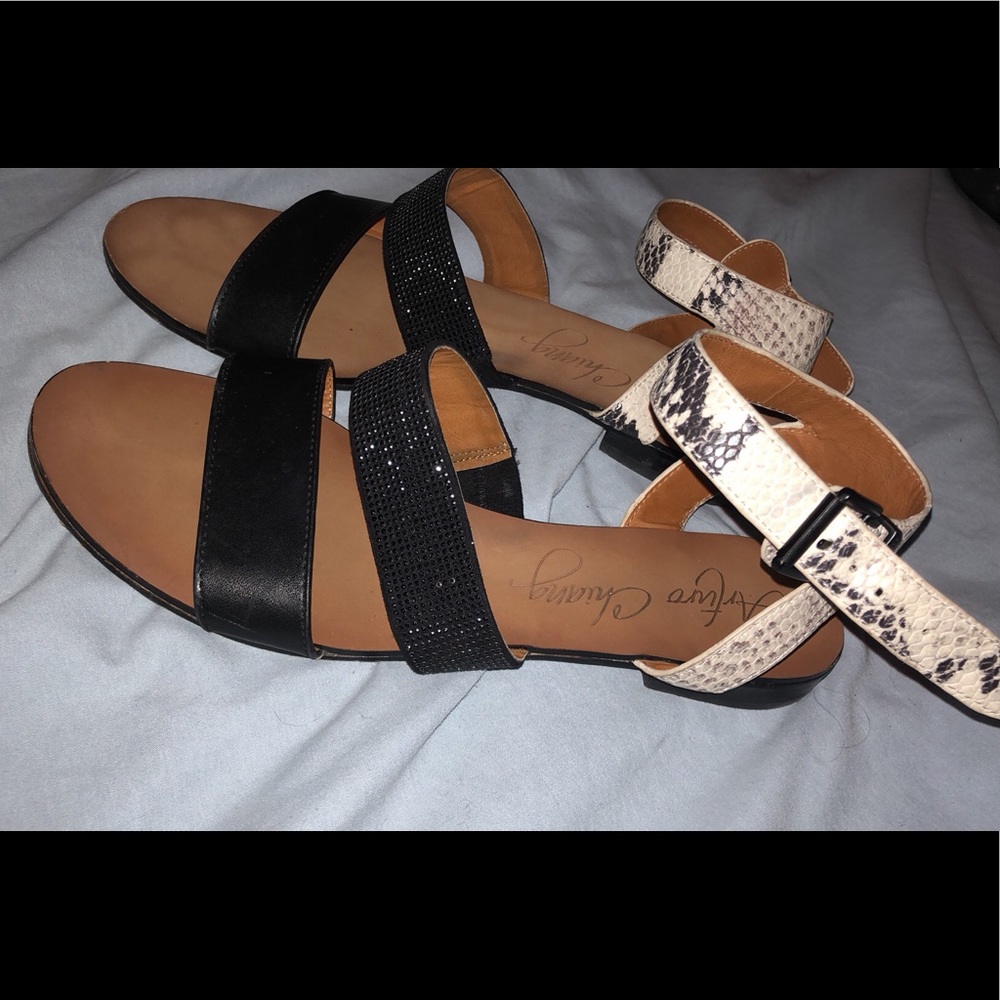 sandals snake skin